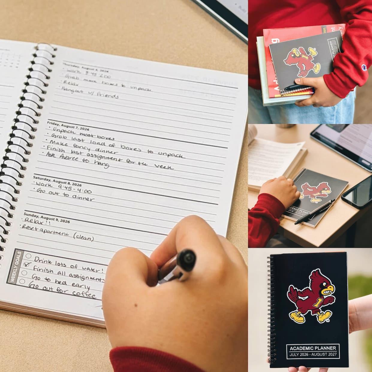 A collage showing the Iowa State Academic Planner